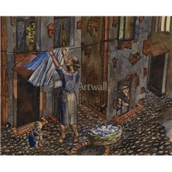 Школа Филонова - Евграфов Николай - Модульная картины, Репродукции, Декоративные панно, Декор стен