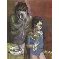 Портреты картины репродукции на заказ - Акробаты (мать и сын)