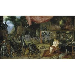 Аллегория пяти чувств. Осязание (совместно с Яном Брейгелем Старшим) - Модульная картины, Репродукции, Декоративные панно, Декор стен