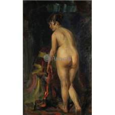 Картина на холсте по фото Модульные картины Печать портретов на холсте Стоящая обнаженная