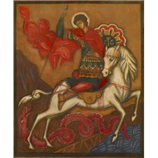 Картина на холсте по фото Модульные картины Печать портретов на холсте Св. Георгий