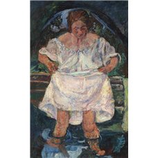 Картина на холсте по фото Модульные картины Печать портретов на холсте Женщина, входящая в воду