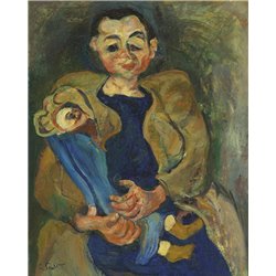 Женщина с куклой - Модульная картины, Репродукции, Декоративные панно, Декор стен