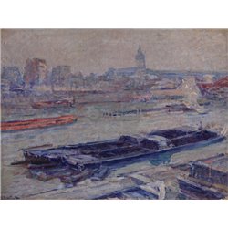 Сена у моста Аустерлиц - Модульная картины, Репродукции, Декоративные панно, Декор стен