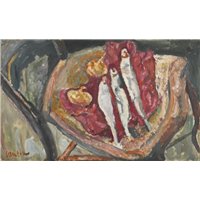 Портреты картины репродукции на заказ - Натюрморт с селедкой и луком