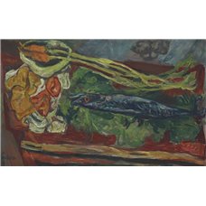 Картина на холсте по фото Модульные картины Печать портретов на холсте Натюрморт с рыбой