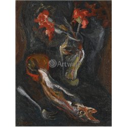 Цветы и рыба - Модульная картины, Репродукции, Декоративные панно, Декор стен