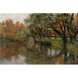 Речной пейзаж - Модульная картины, Репродукции, Декоративные панно, Декор стен