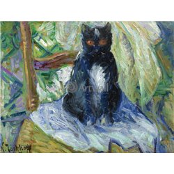 Черная кошка - Модульная картины, Репродукции, Декоративные панно, Декор стен