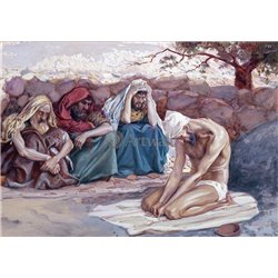 Иов и три его друга - Модульная картины, Репродукции, Декоративные панно, Декор стен
