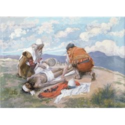 Смерть Аарона - Модульная картины, Репродукции, Декоративные панно, Декор стен