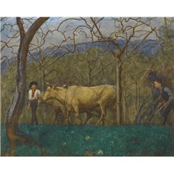 Сумерки на озере Гарда - Модульная картины, Репродукции, Декоративные панно, Декор стен