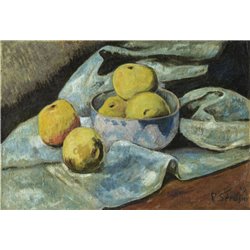 Яблоки на голубом - Модульная картины, Репродукции, Декоративные панно, Декор стен