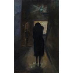 Темная улица - Модульная картины, Репродукции, Декоративные панно, Декор стен