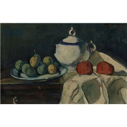 Натюрморт с бело-голубым горшком - Модульная картины, Репродукции, Декоративные панно, Декор стен