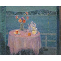 Фиолетовая скатерть, Вильфранш-сюр-Мер - Модульная картины, Репродукции, Декоративные панно, Декор стен