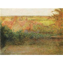 Терраса, Солнце, Жерберуа - Модульная картины, Репродукции, Декоративные панно, Декор стен
