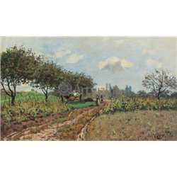 Дорога в Шампане - Модульная картины, Репродукции, Декоративные панно, Декор стен