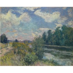 Сена, Буживаль - Модульная картины, Репродукции, Декоративные панно, Декор стен