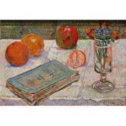 Натюрморт с книгой - Модульная картины, Репродукции, Декоративные панно, Декор стен
