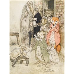Иллюстрация к басням Эзопа - Модульная картины, Репродукции, Декоративные панно, Декор стен