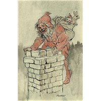 Портреты картины репродукции на заказ - Санта Клаус