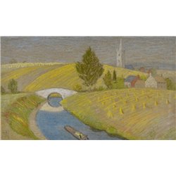 Золотые поля кукурузы - Модульная картины, Репродукции, Декоративные панно, Декор стен