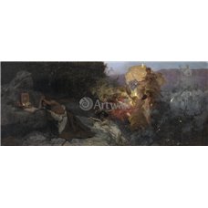 Картина на холсте по фото Модульные картины Печать портретов на холсте Искушение святого Иеронима
