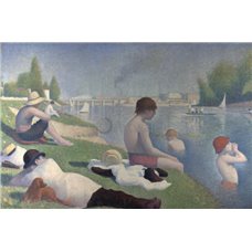 Картина на холсте по фото Модульные картины Печать портретов на холсте Купальщики в Аснере