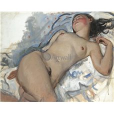 Картина на холсте по фото Модульные картины Печать портретов на холсте Спящая обнаженная
