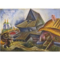 Портреты картины репродукции на заказ - Моя деревня