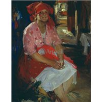 Баба в розовом