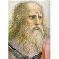 Портреты картины репродукции на заказ - Афинская школа. Деталь. Платон - Леонардо да Винчи