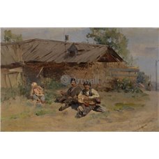 Картина на холсте по фото Модульные картины Печать портретов на холсте Бандуристы