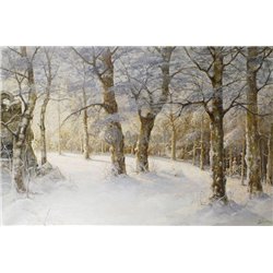 Зимний пейзаж - Модульная картины, Репродукции, Декоративные панно, Декор стен