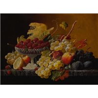 Портреты картины репродукции на заказ - Натюрморт с фруктами