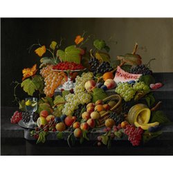 Натюрморт с фруктами - Модульная картины, Репродукции, Декоративные панно, Декор стен
