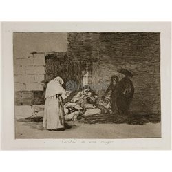 Бедствия войны - Лист 49. Милосердие женщины - Модульная картины, Репродукции, Декоративные панно, Декор стен