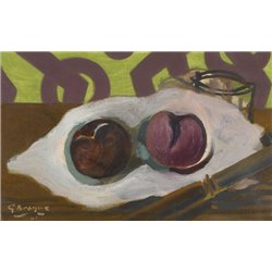 Бокал, яблоки, нож - Модульная картины, Репродукции, Декоративные панно, Декор стен