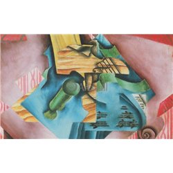 Бокал и скрипка - Модульная картины, Репродукции, Декоративные панно, Декор стен
