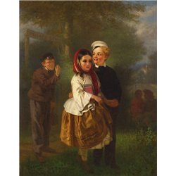 Браун Джон «Третий лишний» - Модульная картины, Репродукции, Декоративные панно, Декор стен