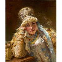 Портреты картины репродукции на заказ - Боярыня