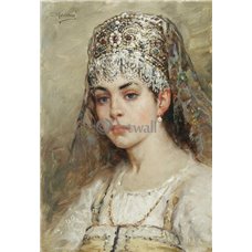 Картина на холсте по фото Модульные картины Печать портретов на холсте Боярыня