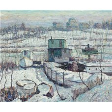 Картина на холсте по фото Модульные картины Печать портретов на холсте Ботхаус, зима