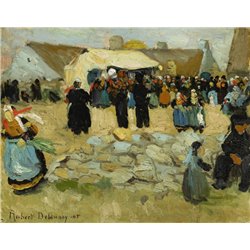 Бретонский рынок - Модульная картины, Репродукции, Декоративные панно, Декор стен