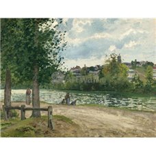 Картина на холсте по фото Модульные картины Печать портретов на холсте Берега Уаза в Понтуазе