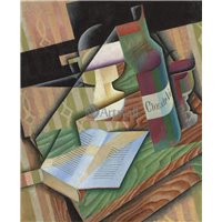 Портреты картины репродукции на заказ - Бутылка и книга