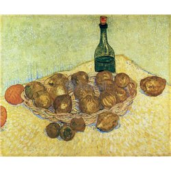 Бутылка, лимоны и апельсины - Модульная картины, Репродукции, Декоративные панно, Декор стен