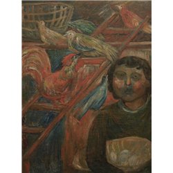 В курятнике - Модульная картины, Репродукции, Декоративные панно, Декор стен