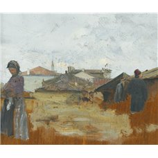 Картина на холсте по фото Модульные картины Печать портретов на холсте В деревне, эскиз
